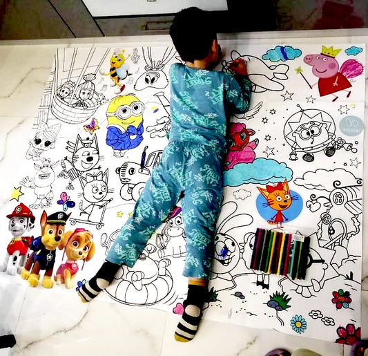 Cartoons | RIESIGE Malvorlage 120 х 150 cm