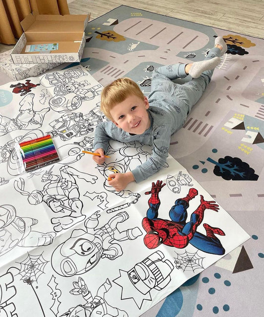 Helden | RIESIGE Malvorlage 120 х 150 cm