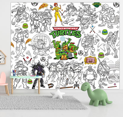 Schildkröten | RIESIGE Malvorlage 120 х 150 cm