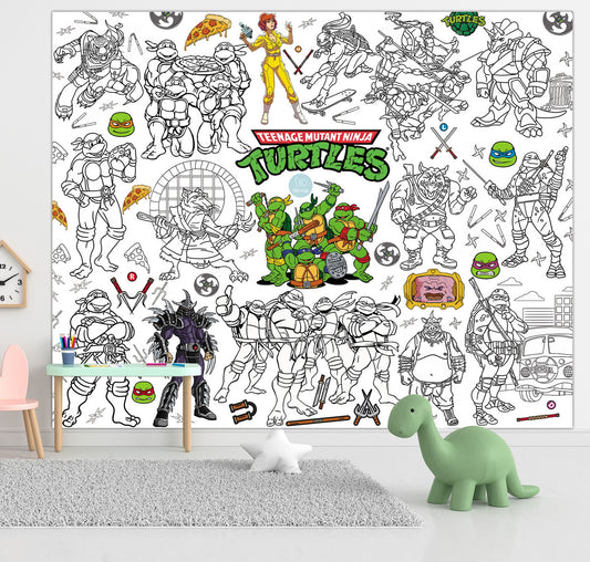 Schildkröten | RIESIGE Malvorlage 120 х 150 cm