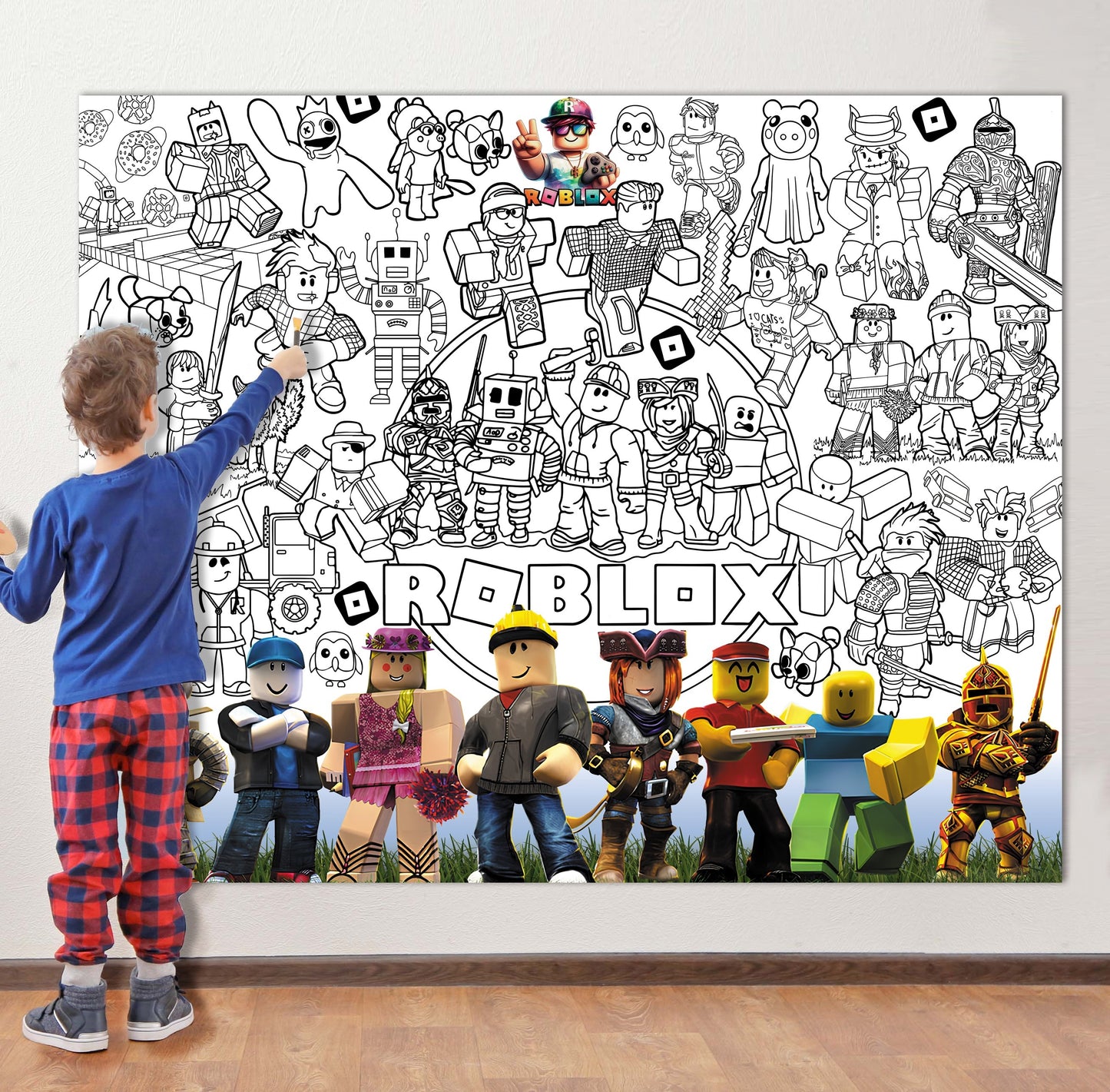 Cybermans | RIESIGE Malvorlage 120 х 150 cm