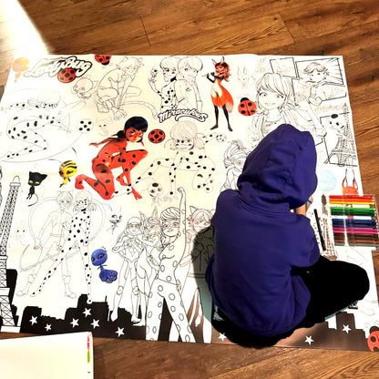 Coccinellidae | RIESIGE Malvorlage 120 х 150 cm