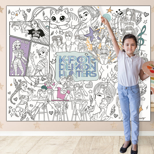 Jägerinnen | RIESIGE Malvorlage 120 х 150 cm