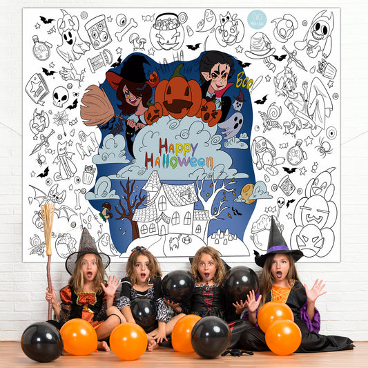 Helloween | RIESIGE Malvorlage 120 х 150 cm
