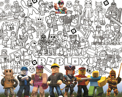 Роблокс / Roblox | Мега Розмальовка 120 х 150 см